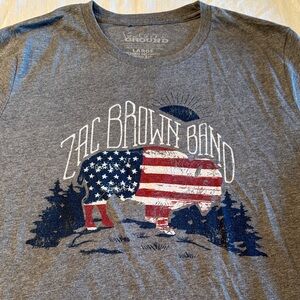 Zac Brown Band 2017 “ Welcome Home “ Tour Gray T-Shirt , L , $20